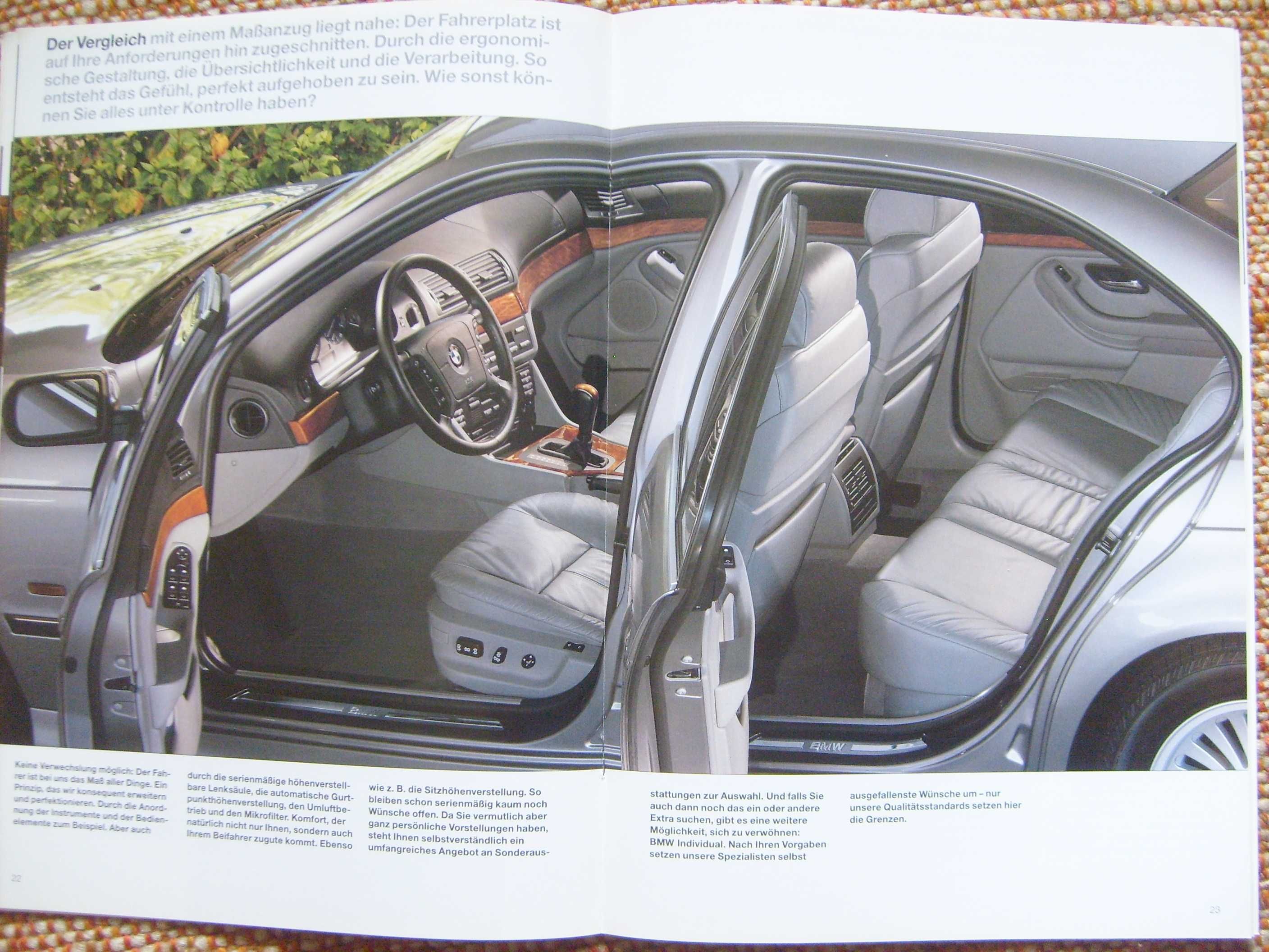 BMW 5 E39 Limousine '96 prospekt 42 str. BDB, Wyprzedaż kolekcji !
