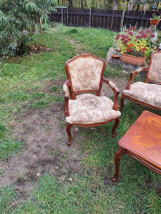 Komplet wypoczynkowy w stylu Ludwik XVI