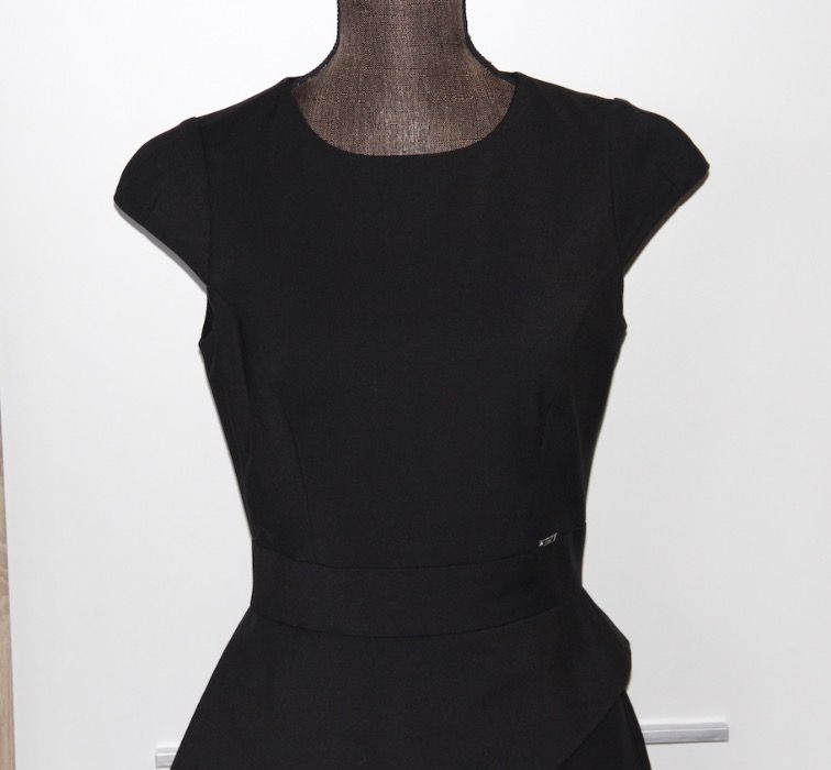 SIMPLE mała czarna sukienka 34 xs 36 s zip zamek ołówkowa wesele ślub