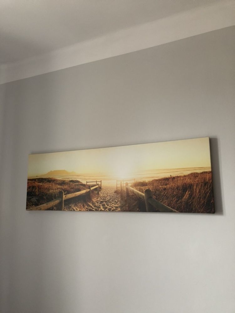 Obraz płótno 44x138 nowoczesny zdjęcie fototapeta morze wybrzeże molo