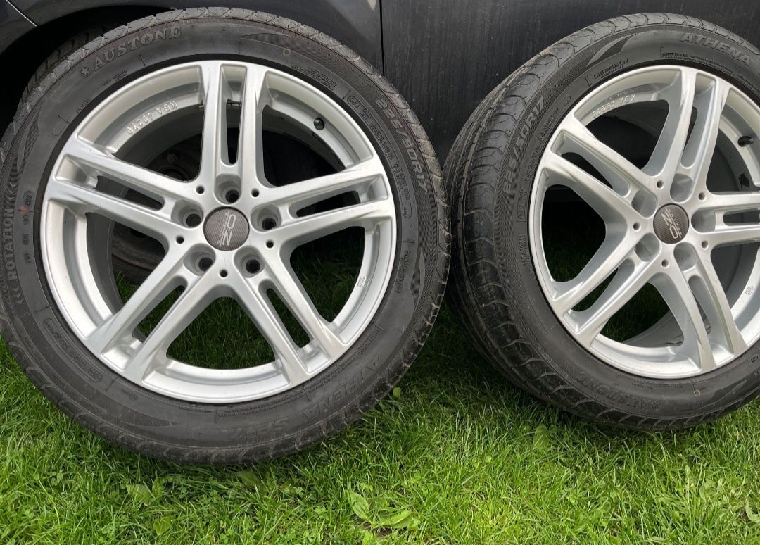 Koła felgi aluminiowe opony letnie 5x112 225/50/17