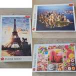 Zestaw puzzli 3x 1000 el. Trefl + gratis