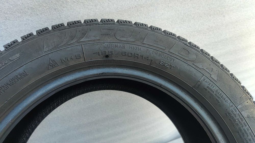 Opony Zimowe 185/60/14 Fulda 2szt 6,5mm MB