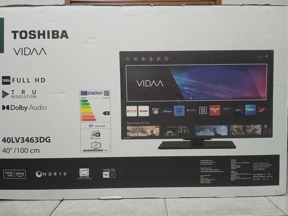 Smart TV Toshiba VIDAA 40" (Peças)