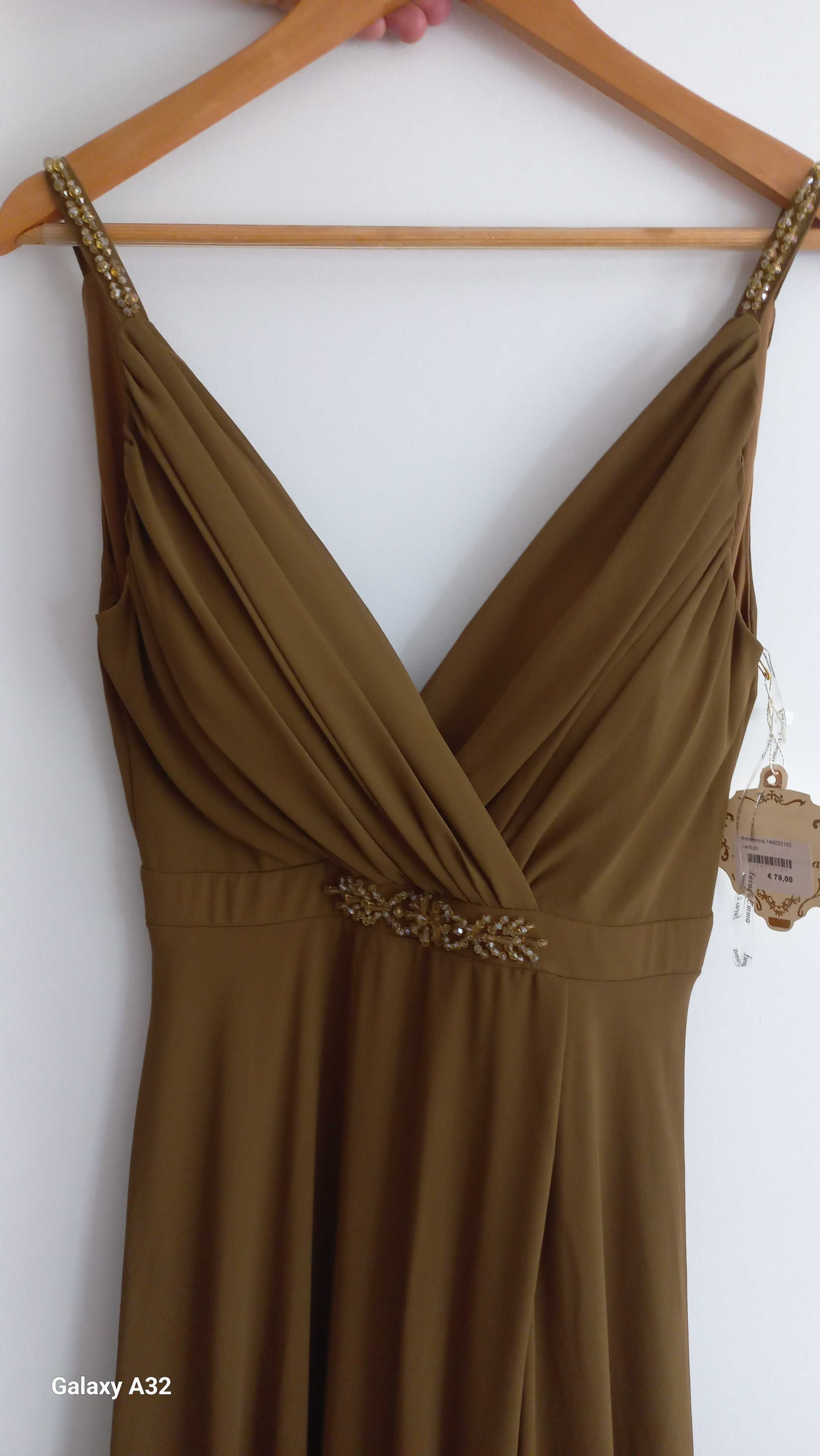 LINDO E ELEGANTE VESTIDO DE FESTAS E CERIMÓNIAS - NOVO ! OPORTUNIDADE!