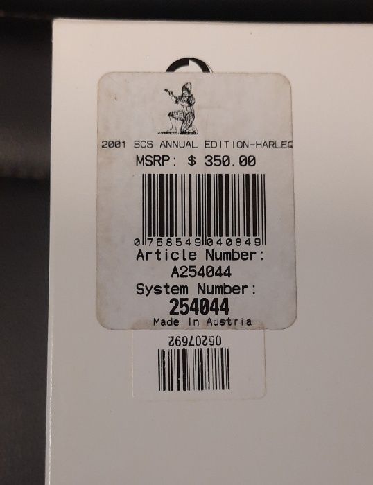 Swarovski. SCS "Masquerade" Сваровски. Фигурка. Арлекин. Серт-кат.