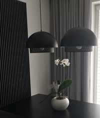 Metalowe lampy wiszące w kolorze czarnym - stan bardzo dobry - używane