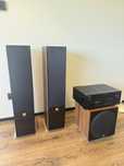 Zestaw kino domowe głośniki kolumny subwoofer denon dali zensor 7 sub