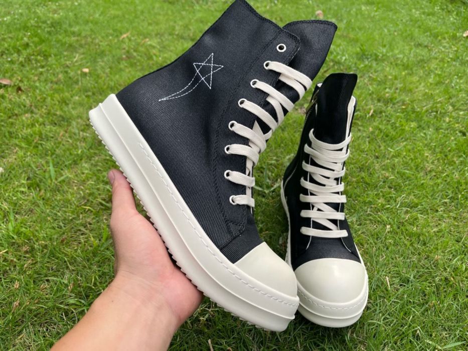 (БЕЗ ПЕРЕДОПЛАТИ)Rick Owens Ramones рік овенс рамонес чорні