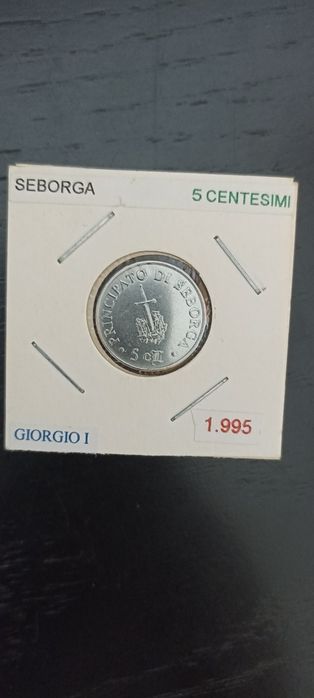 Moeda Seborga - 5 centesimi -  Giorgio I

1

Seborga - 5 centesimi -