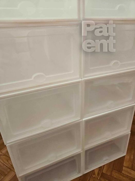 Pudełka 20 sztuk modułowe organizery białe do przechowywania zestaw