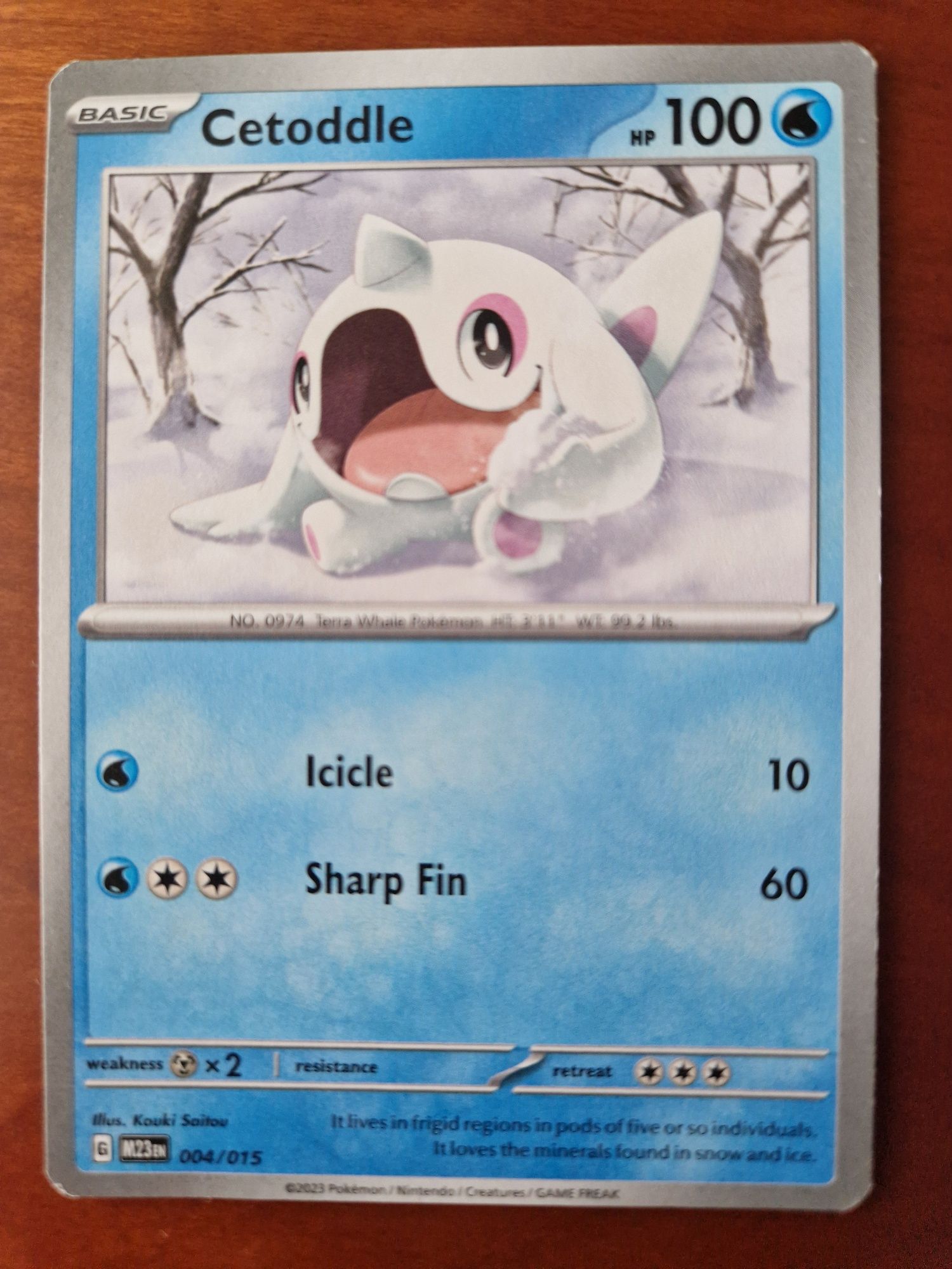 Carta Pokémon "Cetoddle"