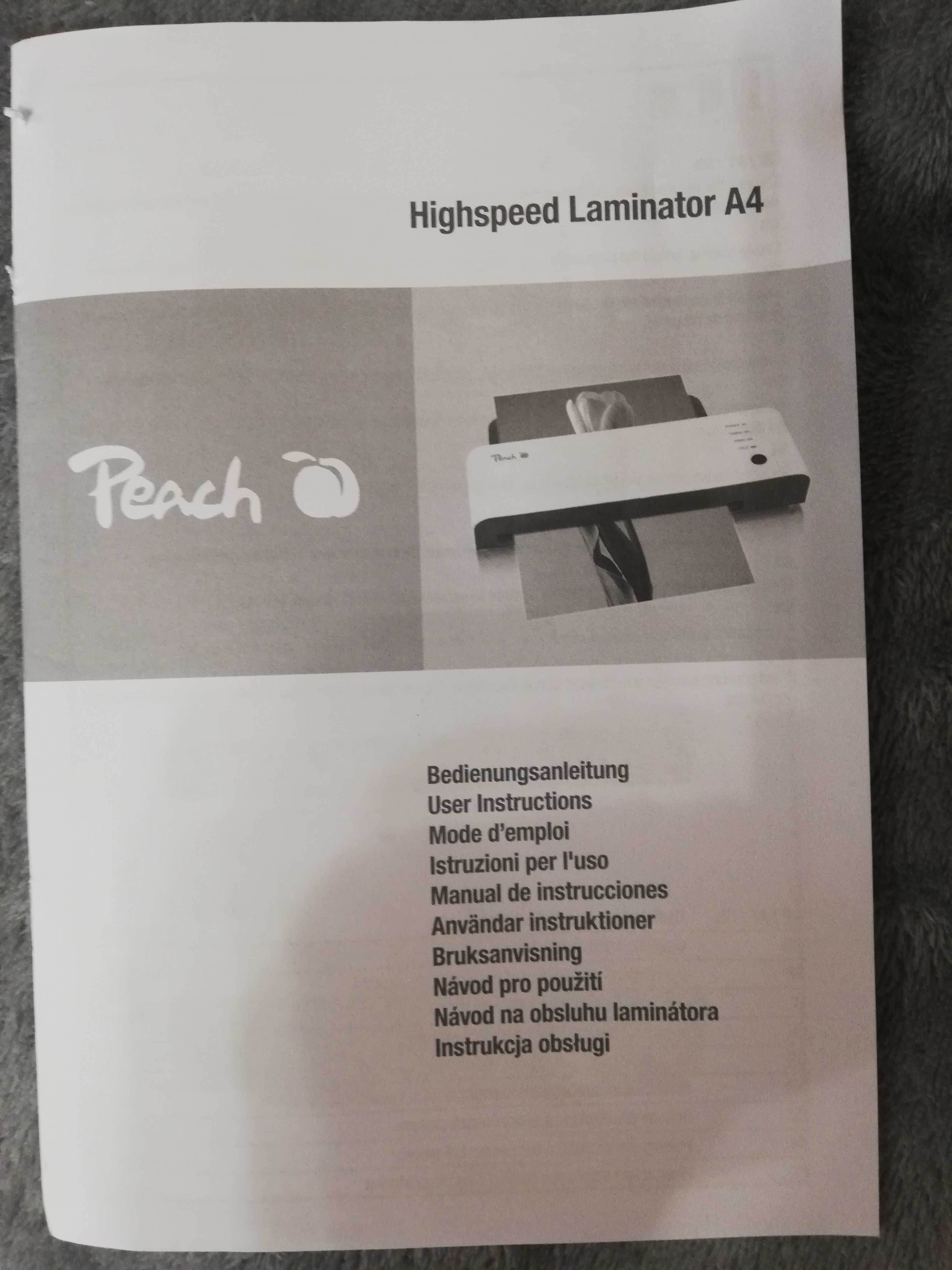 Laminator PEACH PL120 wysoka prędkość biały