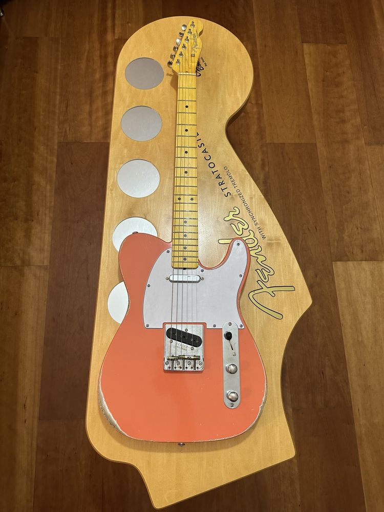Custom relic Telecaster Tahiti coral