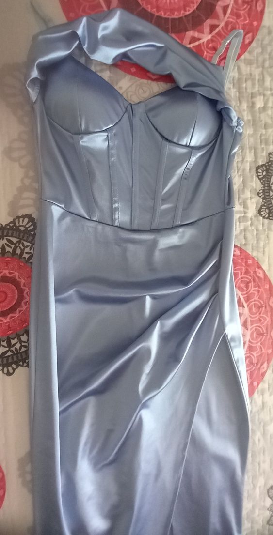 Vestido Azul usado uma vez
