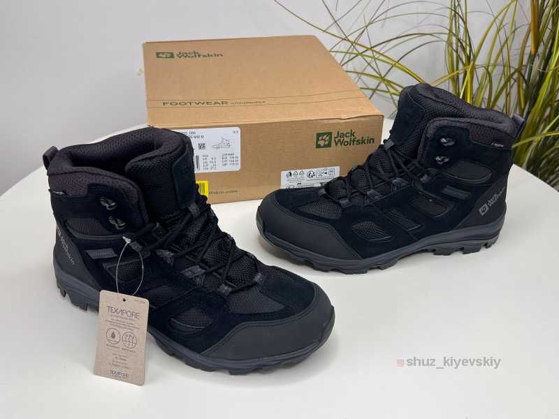 Зимові Чорні Чоловічі Черевики Jack Wolfskin 44 Нові Оригінал Мужские