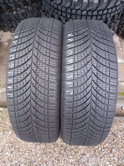 2x Opony Używane Całoroczne 215/60R17 Goodyear
