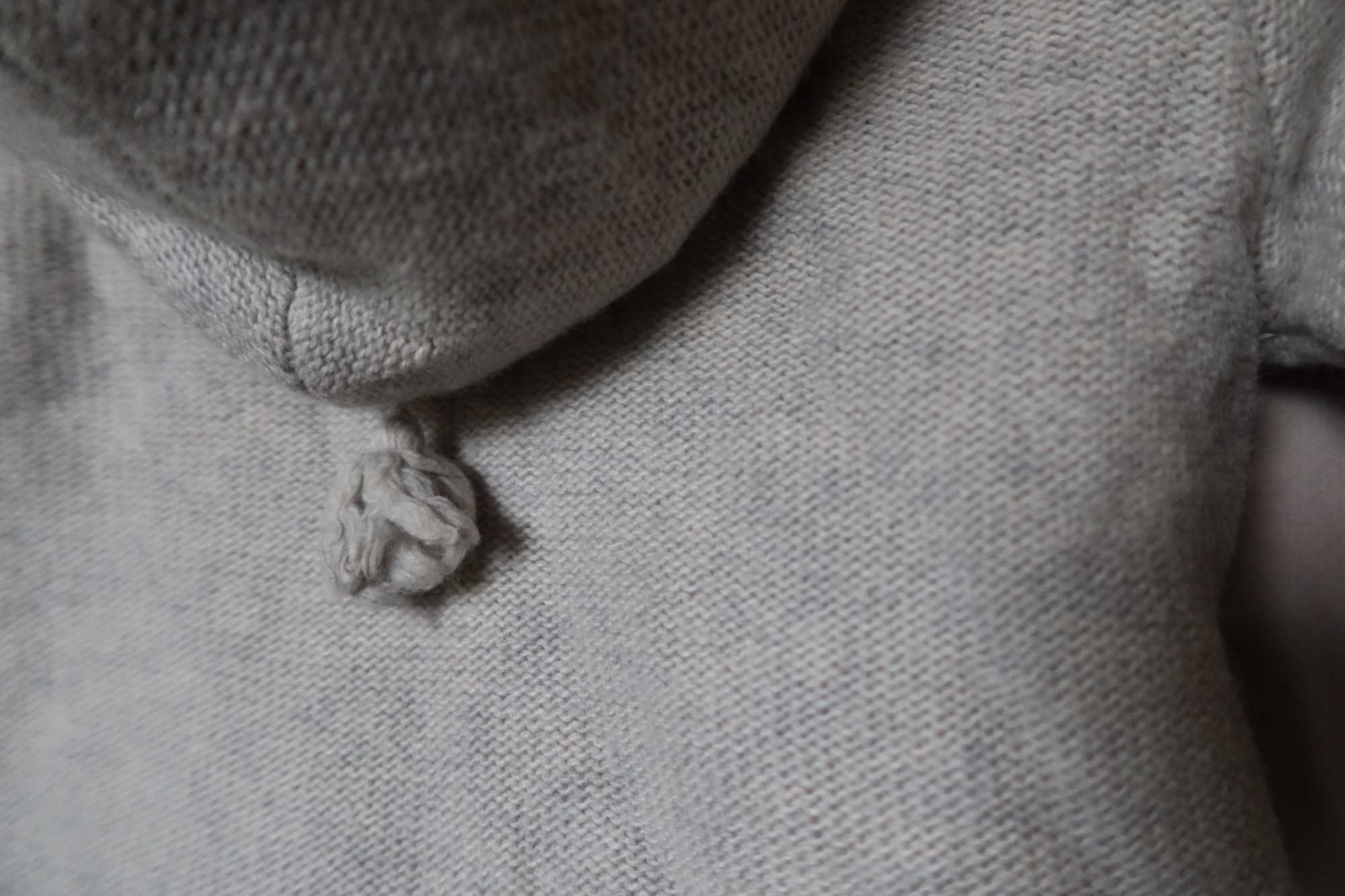 Sweterek 68 bluza kurtka ciepła Australia wełna kaszmir szara