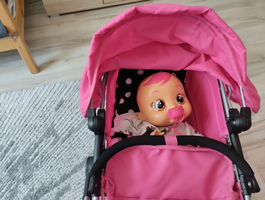 Wózek dla lalek + lalka Cry Babies