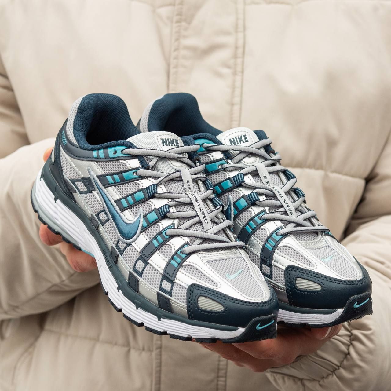 Кросівки Nike P-6000 | Кросівки Найк П-6000 сіро-сині