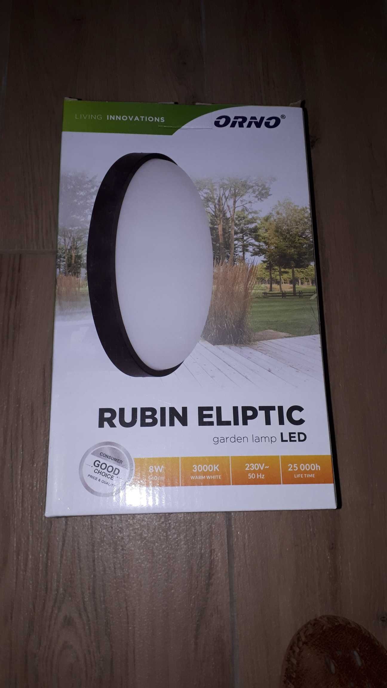 Lampa ogrodowa IP54 ORNO  ELIPTIC LED OR-OP-6025L