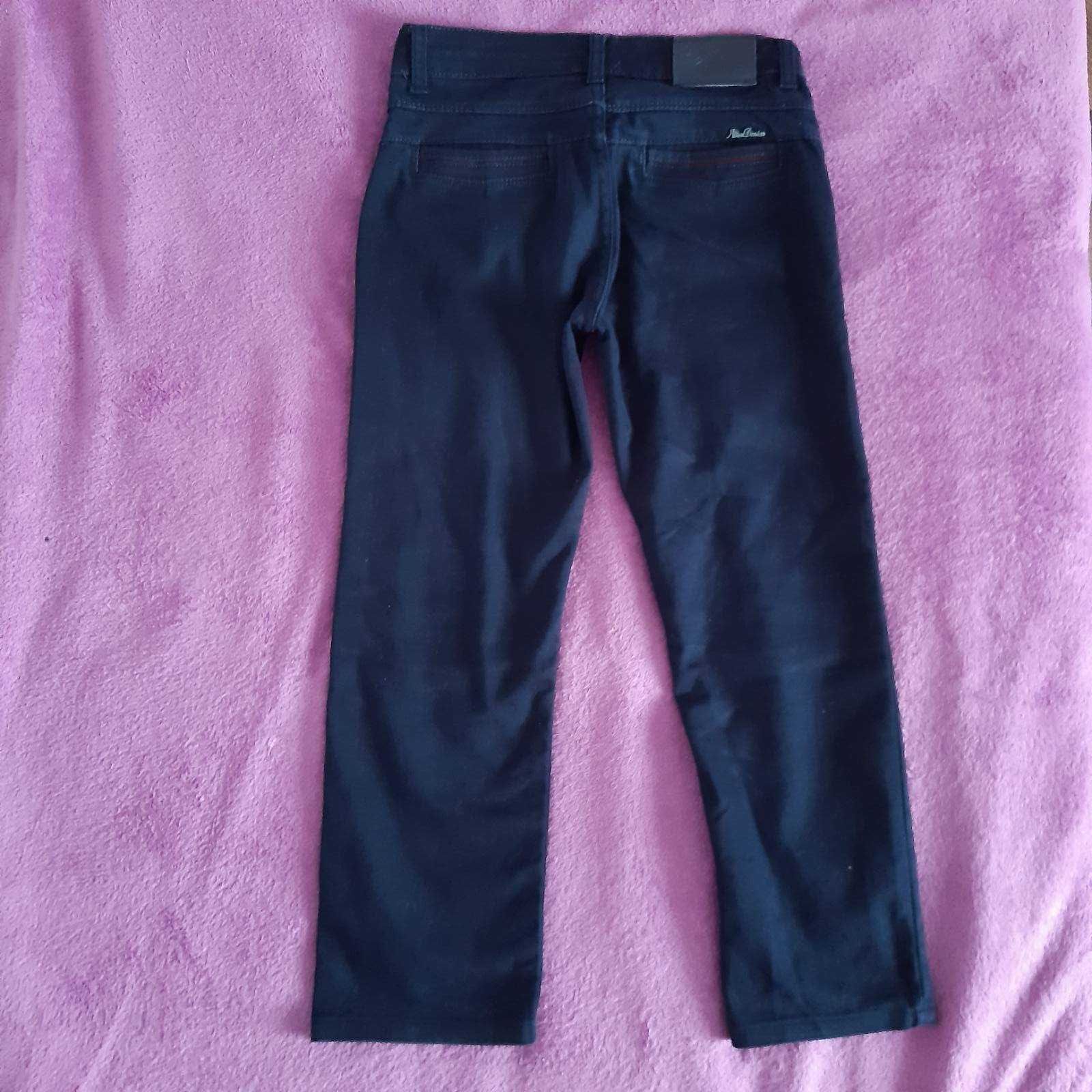 котоновые брюки на мальчика в школу синие 134-140 размер