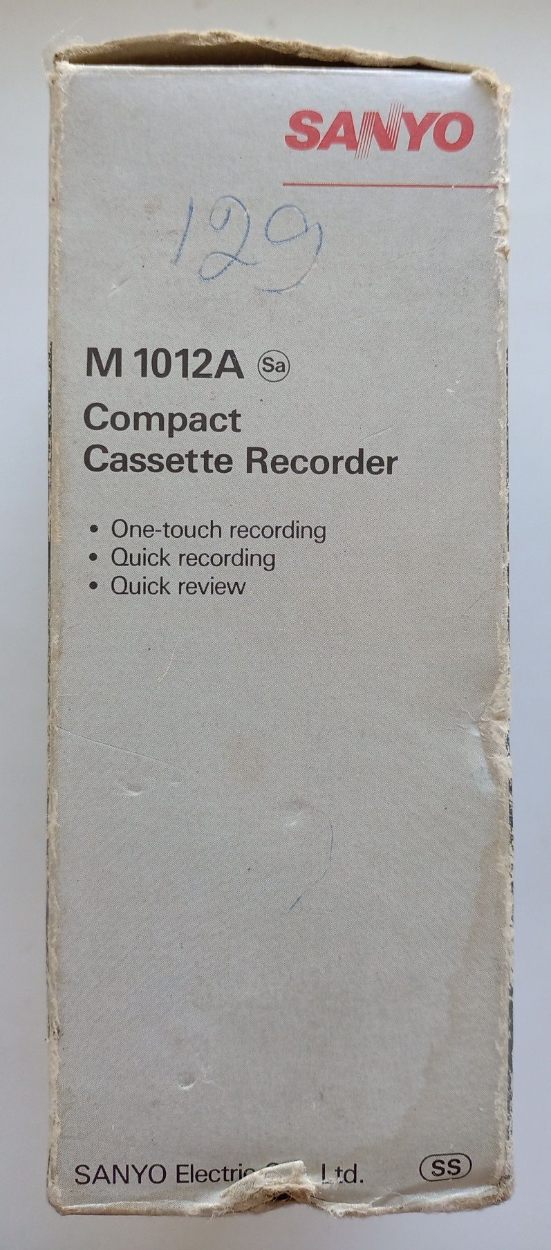 Винтажный кассетный плеер диктофон SANYO teac sony M1012a
