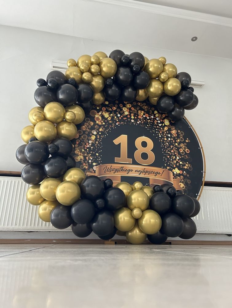 Ścianki balonowe 350zł girlandy balonowe, dekoracje okolicznościowe