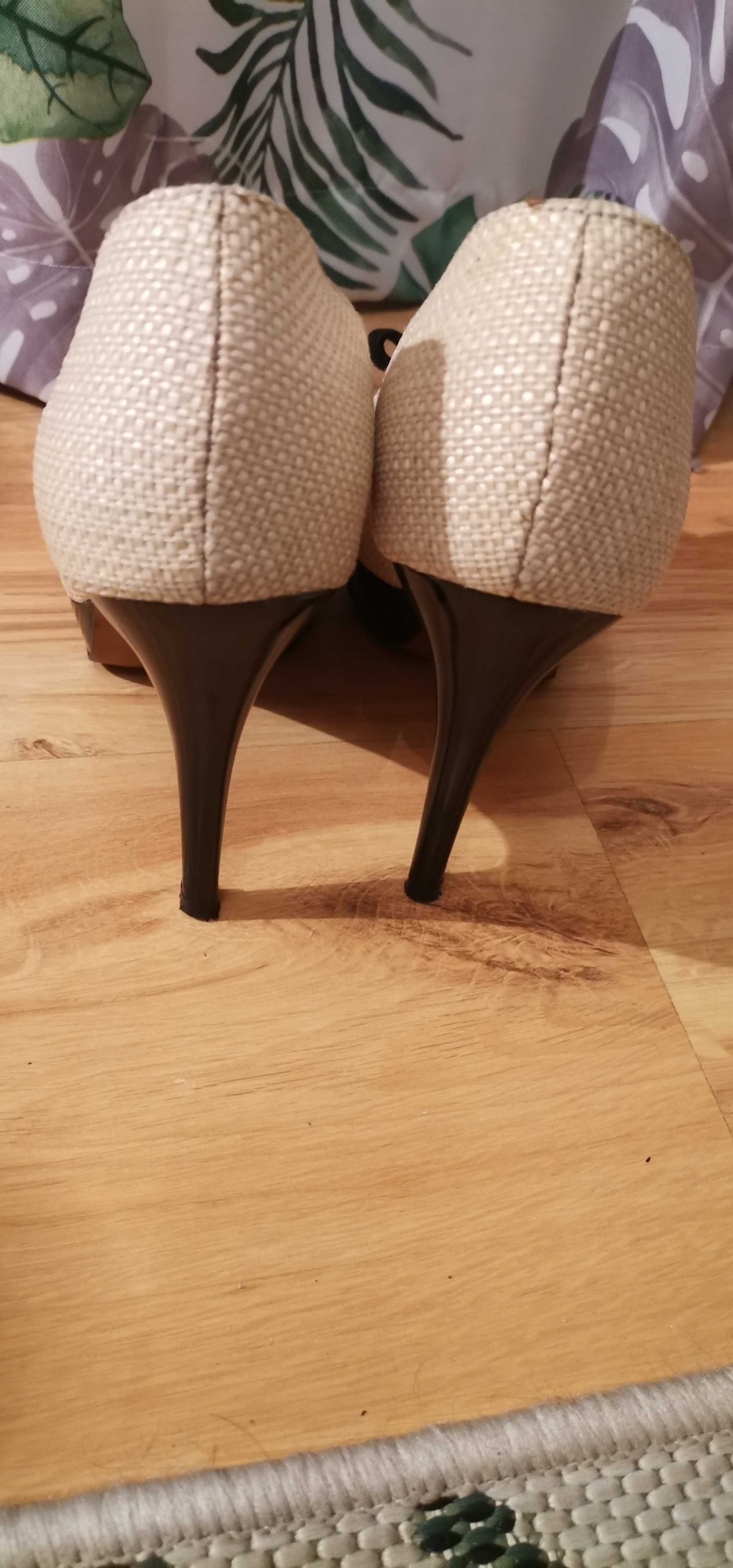 ZARA buty damskie 37 na obcasie. Odkryty palec