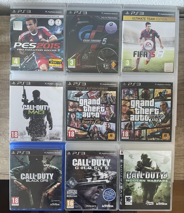 Lote 9 Jogos PS3 Completo