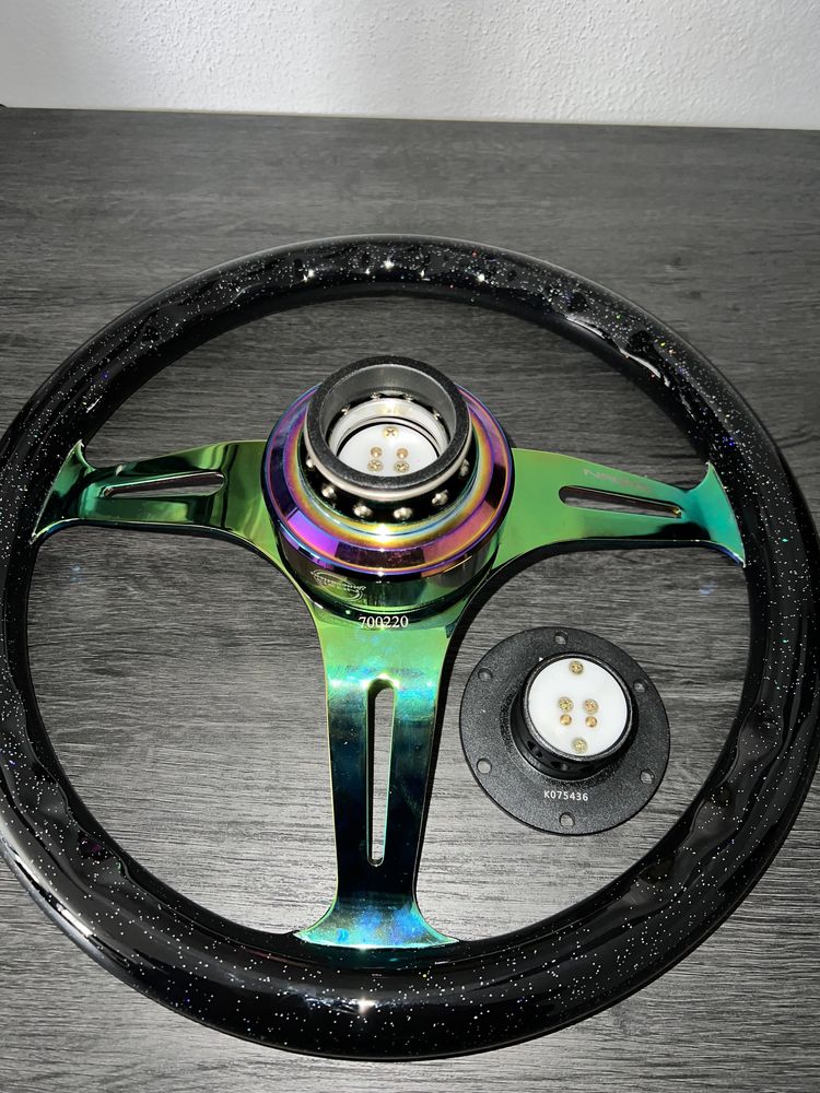 Volante NRG fade /preto e quick release