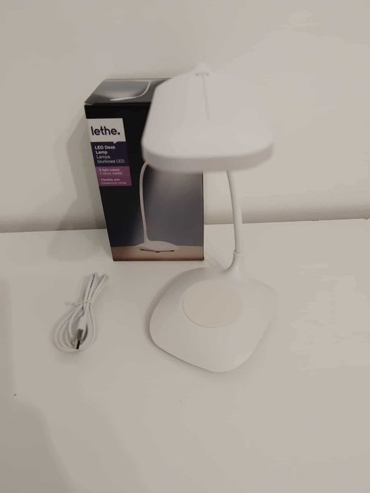 Lampa biurkowa LED 3 barwy światła biała LETHE