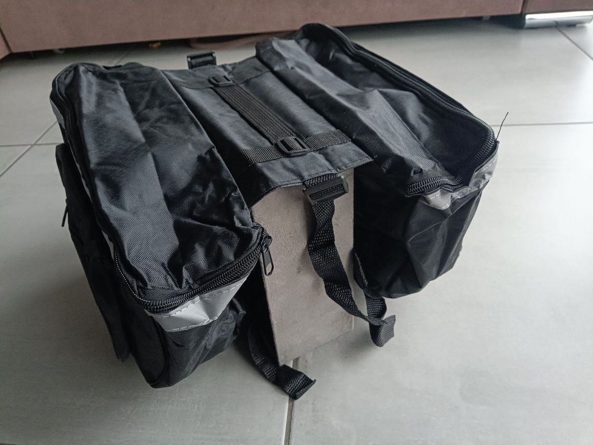 Nowa torba na bagażnik roweru czarna