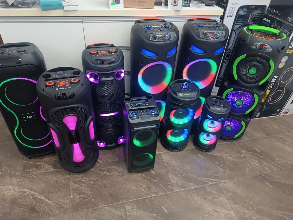 Duże  głośniki, kolumny bluetooth