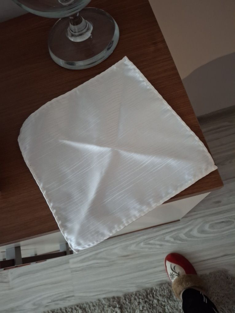 Kamizelka męska plus krawat plus poszetka