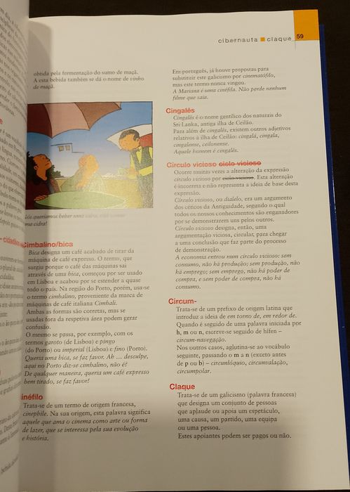 O português sem erros, Selecções