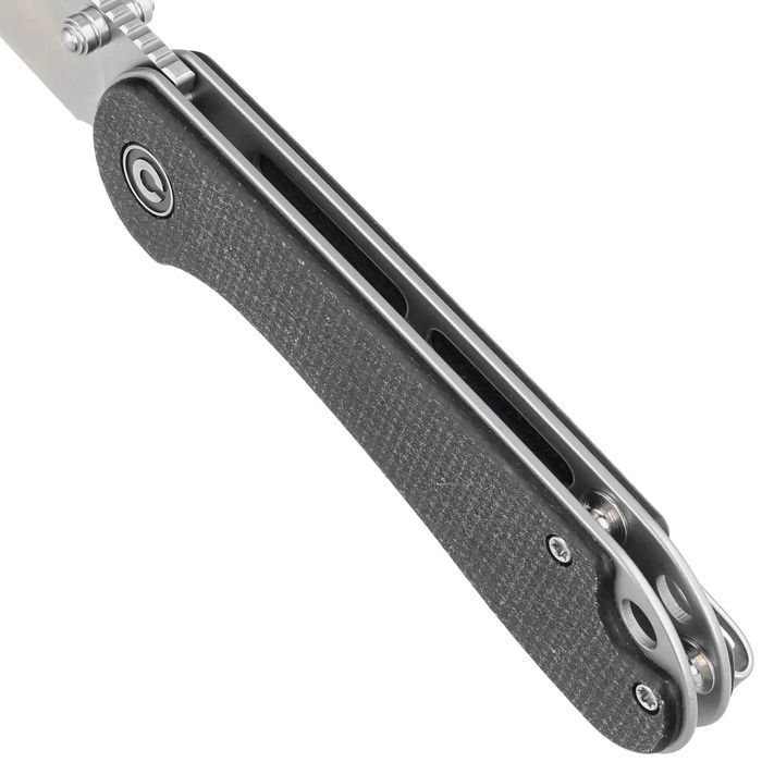 Nóż składany Civivi Elementum Wharncliffe Black Canvas Micarta, Satin
