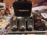 Oryginał PARKSIDE Akumulatory 20V-B1-2AH+ ładowarki szybkie 2,4AH