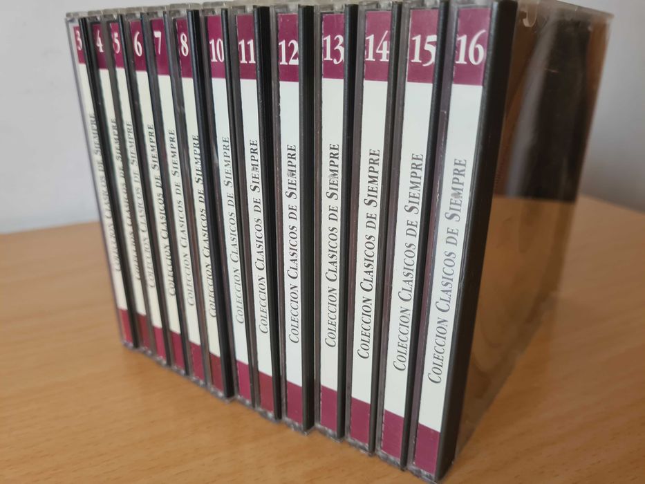 7 CDs audio da coleção "Clasicos de Siempre"