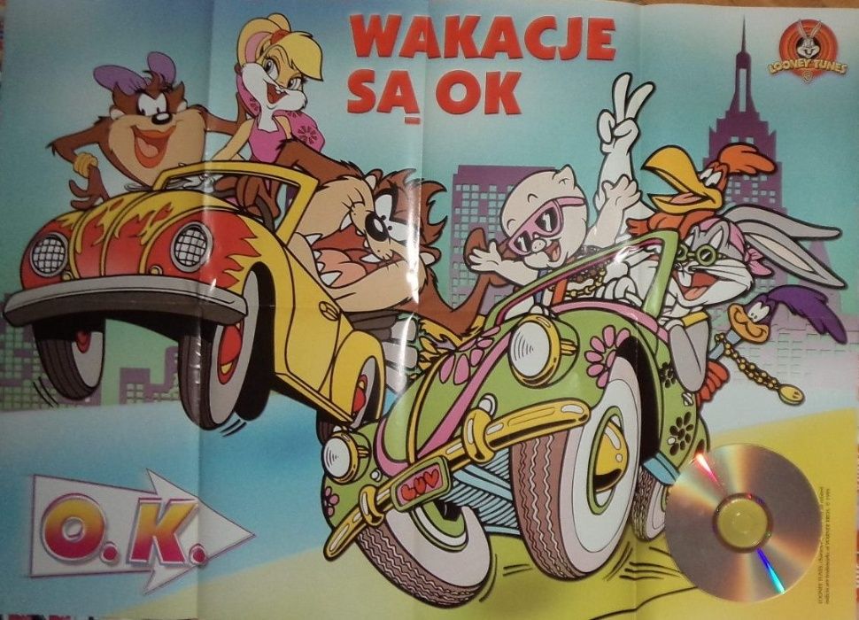 Plakat bajki animowane poster cartoons Looney Tunes 1999, Warner Bros