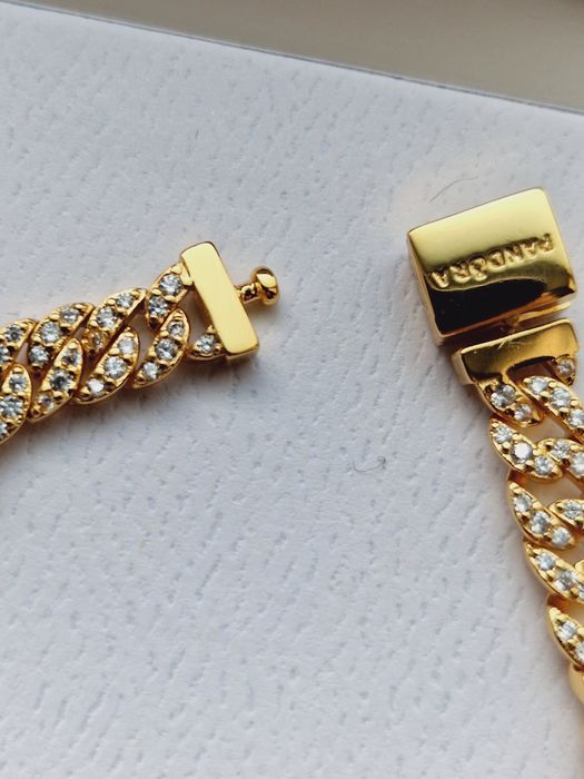 Bransoletka Pandora Timeless z oczkami pavé r.18