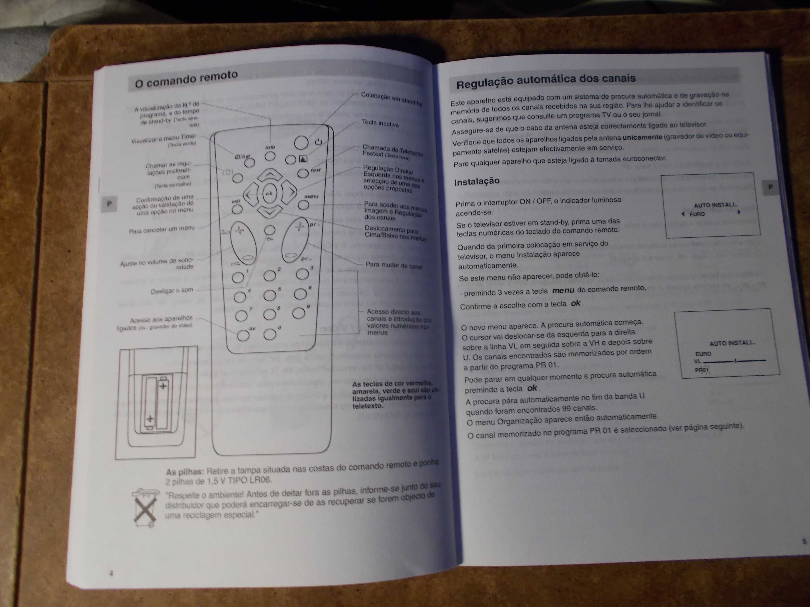 Manual de televisão Thomson