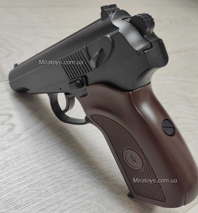Іграшковий металевий пістолет Макарова з Глушником ПМ Galaxy G29A