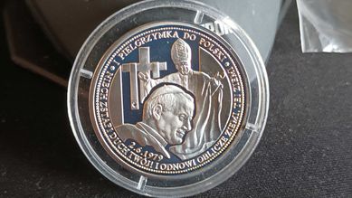 Polska, medal Jan Paweł II, Pielgrzymka do Polski, 2005 r.Ag