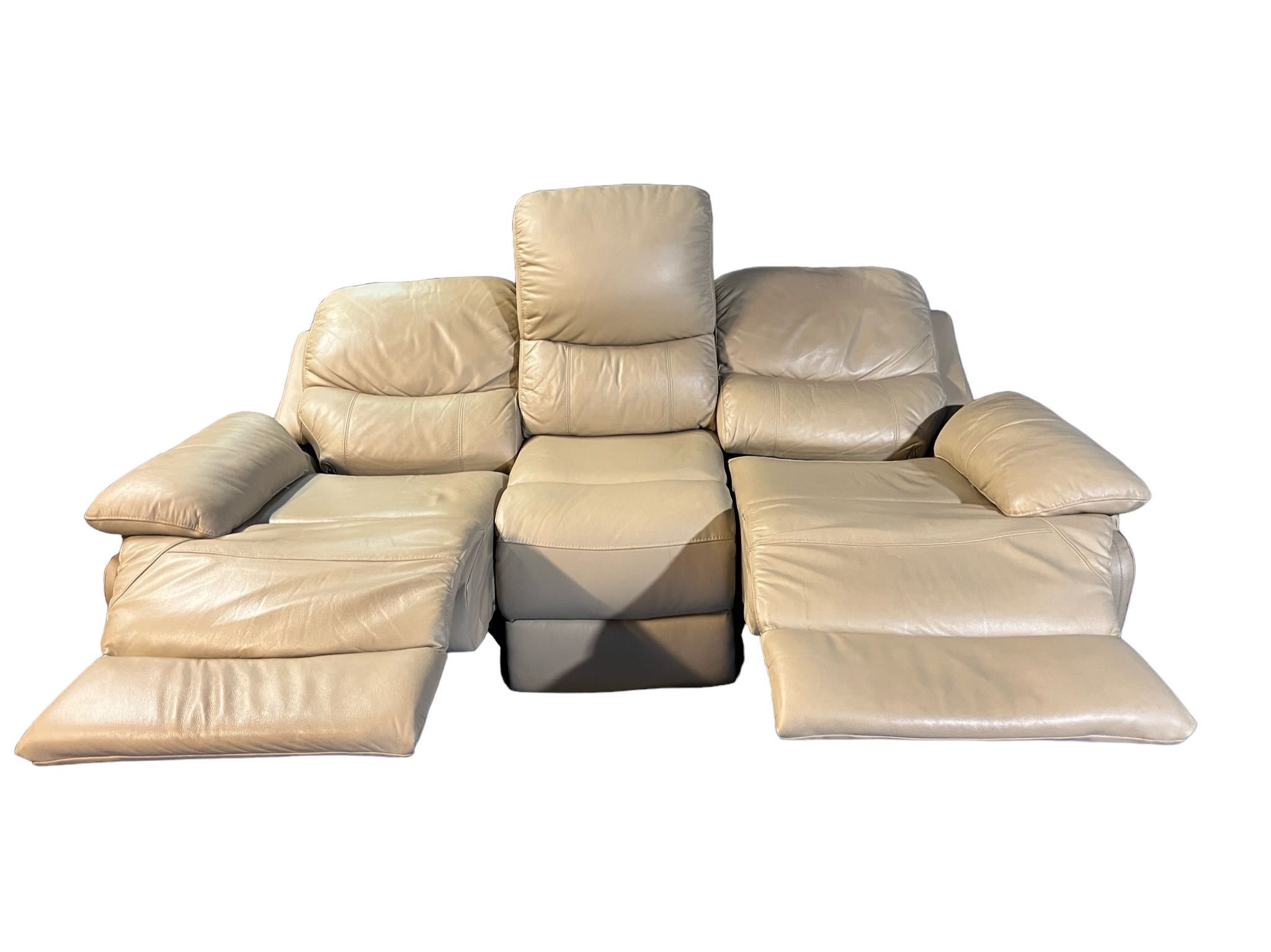 Sofa skórzana Portland - 3 osobowa z funkcją relax, 197x97 cm