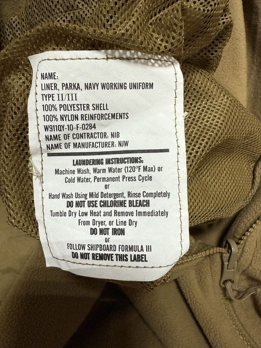 Фліска US Navy Liner Parka L/R