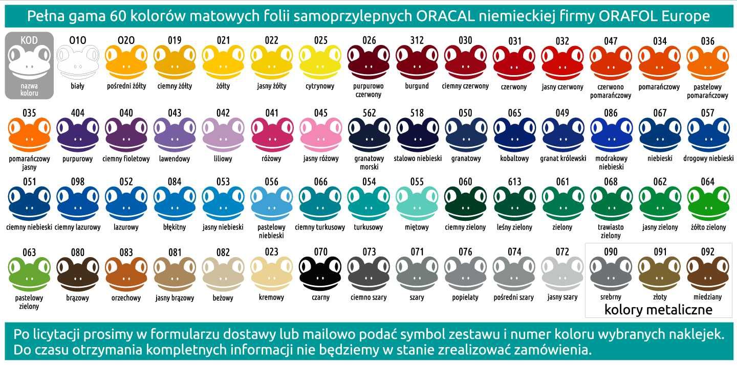 BERGAMONT naklejki zastępcze na rower komplet 6 sztuk