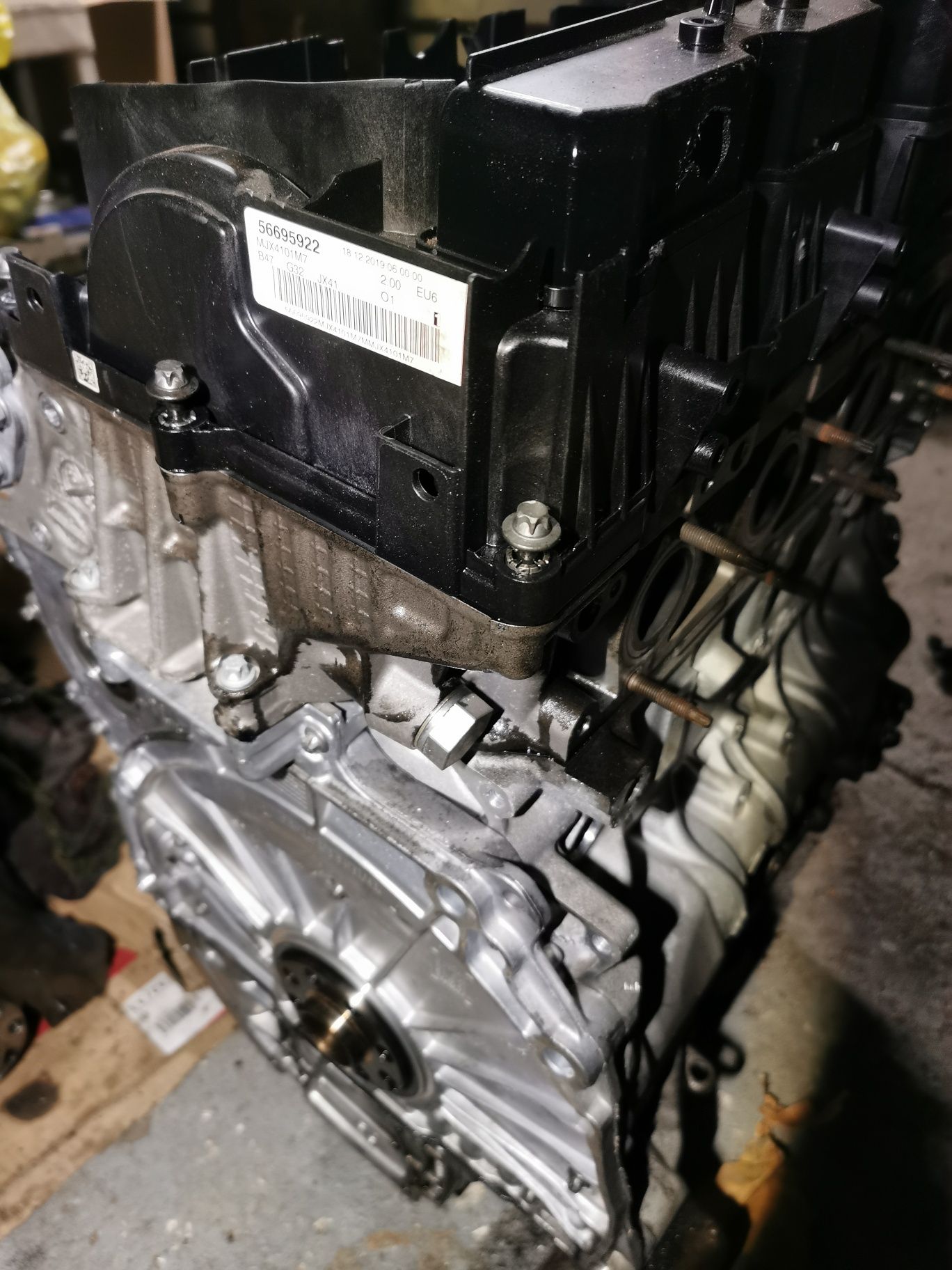 Silnik b47d20b 231km biturbo 2019r G32 miska głowica pokrywa b47d20a