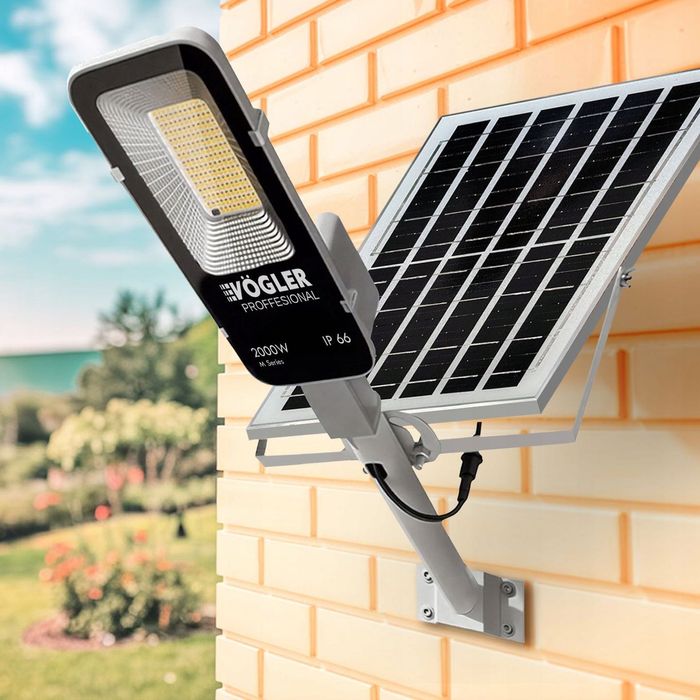 LAMPA SOLARNA 2000W z Czujnikiem Ruchu i Zmierzchu M-SERIES VOGLER