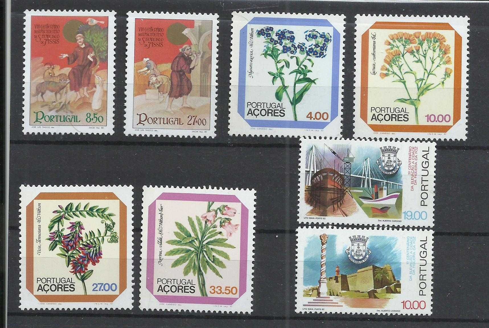 Selos portugueses – Ano de 1982, 35 selos como novos